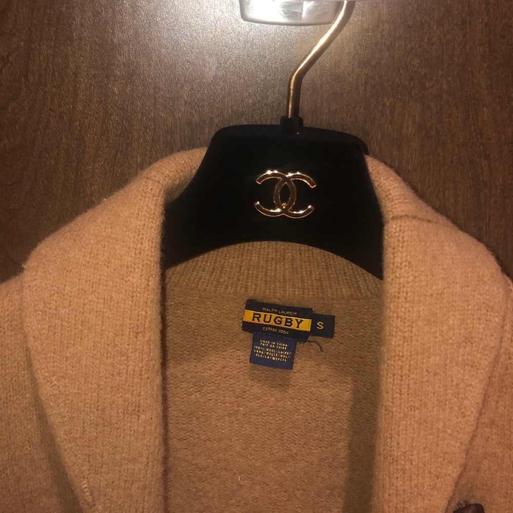 Vintage Ralph Lauren Rugby Cardigan. EST. 2004